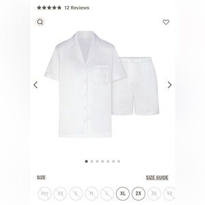 skims silk pajamas